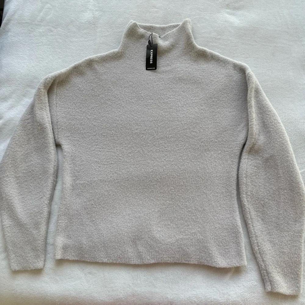 NWT Express Cozy Mock Neck Soft Knit
Sz XXS 
Super soft fleece-like fabric - Picture 3 of 4